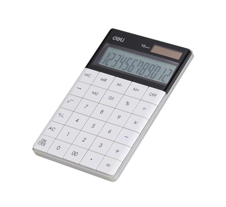 Számológép 12 digi modern fehér