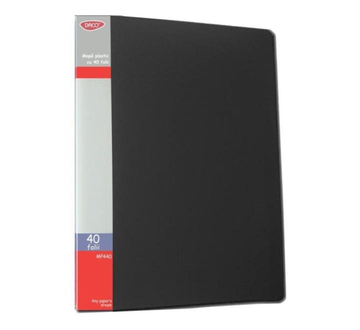 Bemutató mappa 40 fólia Daco fekete