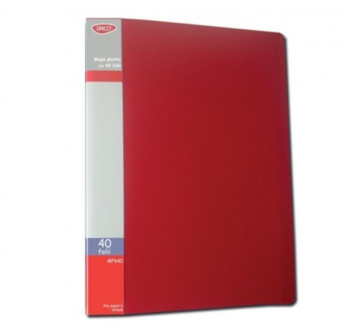 Bemutató mappa 40 fólia Daco piros