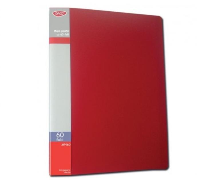 Bemutató mappa 60 fólia Daco piros