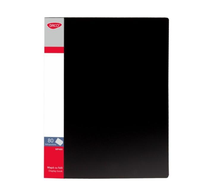 Bemutató mappa 80 fólia Daco fekete