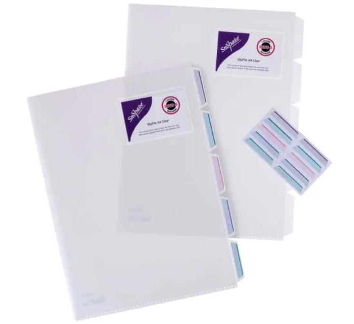 Műanyag mappa A4 5 részes átlátszó