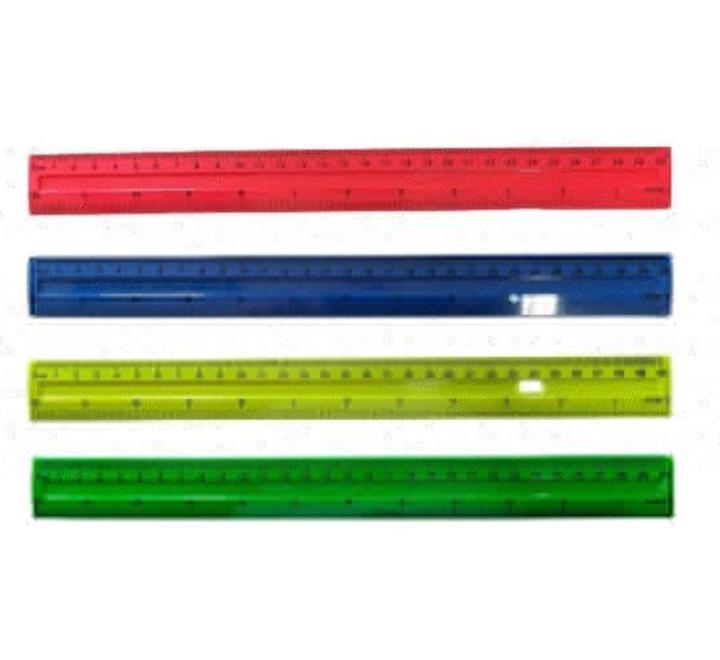 Műanyag színes vonalzó 30 cm