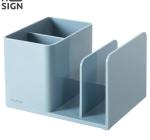 Írószertartó 2 rekesz + 2 válaszfal Kék