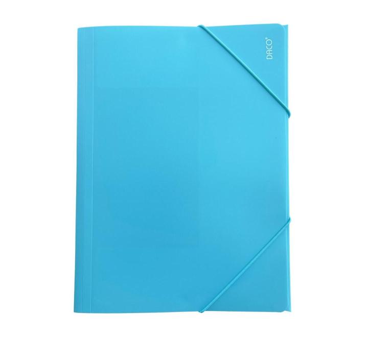 Műanyag mapa gumival Daco kék