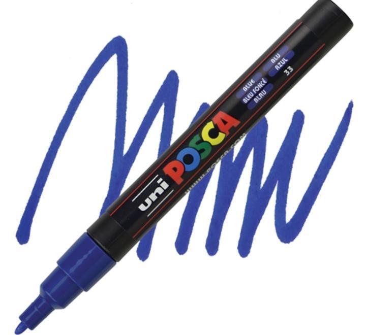 Marker UNI PC-3M Posca 0,9-1,3 mm - kék