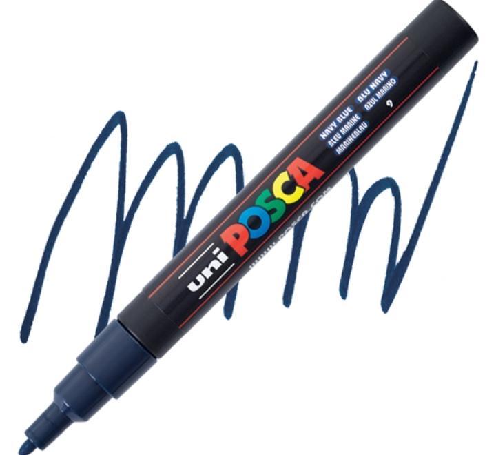Marker UNI PC-3M Posca 0.9-1.3 mm - kék kék