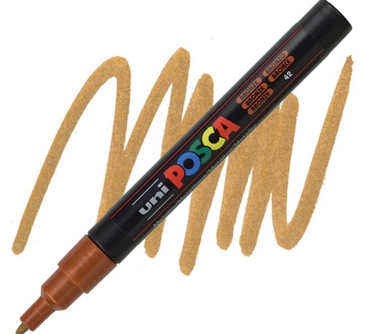 Jelölő UNI PC-3M Posca 0,9-1,3 mm - bronz