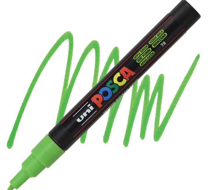 Marker UNI PC-3M Posca 0,9-1,3 mm - almazöld