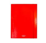 Mappa A4 laminált karton 3 cm piros