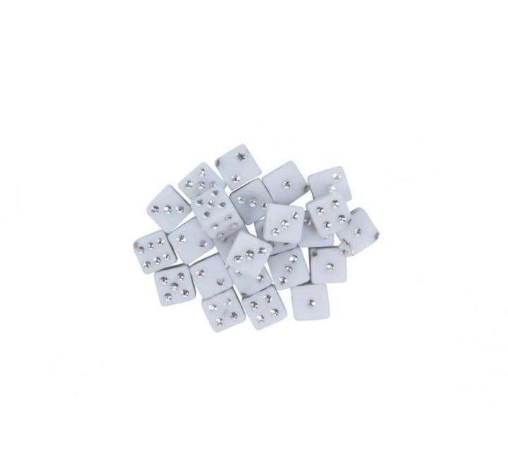 Műanyag kocka 5mm fehér