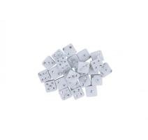 Plastic zaruri 5mm alb