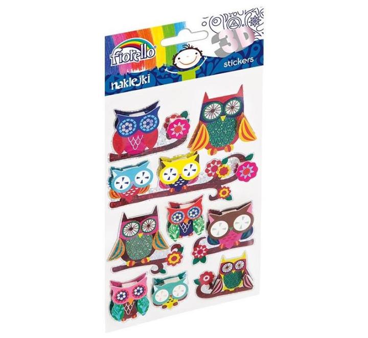 Matricák - 3D matrica rövidnadrágos bagoly