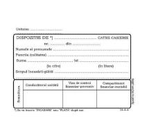 Dispozitie casierie A6, 2 exemplare