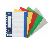 Műanyag index elválasztó 1-12 szines Deli