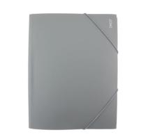 Műanyag mappa gumival Daco szürke