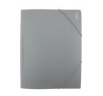 Műanyag mappa gumival Daco szürke