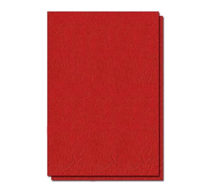 Bőr hatású borítólap A4 230g Piros