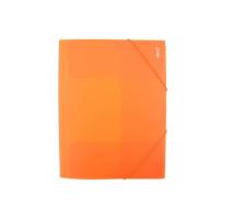 Műanyag mappa gumival  Daco narancssárga