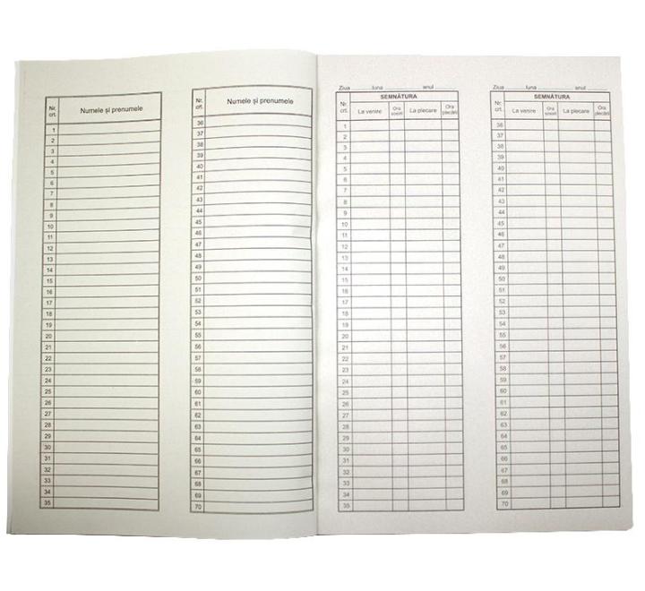 Jelenléti ív A4 40 személy