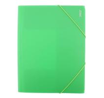 Műanyag mappa gumival Daco sötétzöld