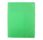 Műanyag mappa gumival Daco sötétzöld