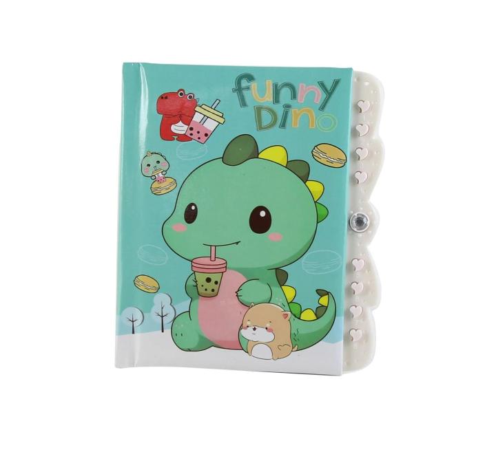 Vicces Dino lakatos napló, 13×15 cm