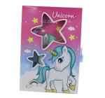 Lakatos napló díszdobozban, Unikornis 14×20 cm