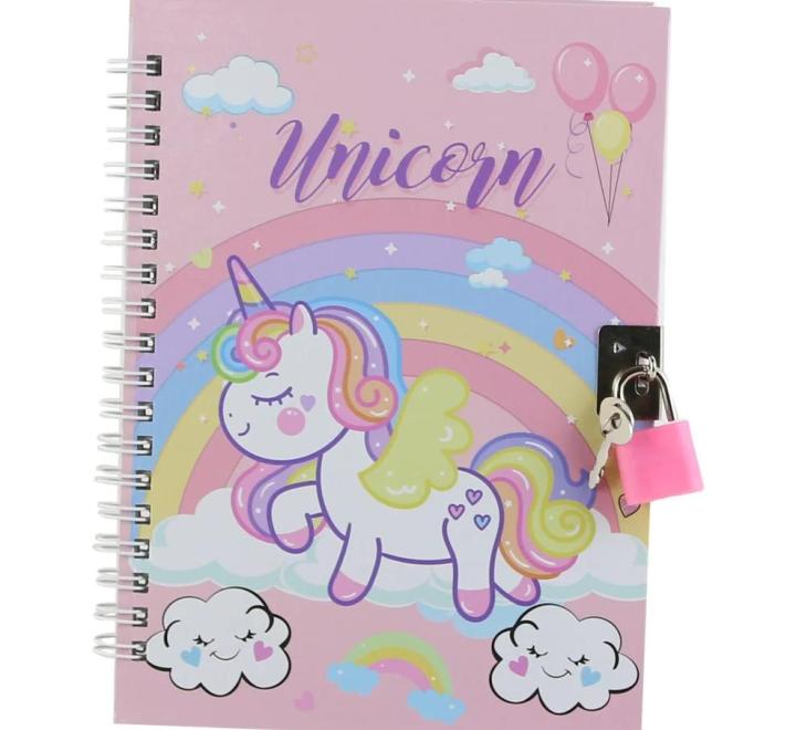 Egyszarvú lakatos napló 13×18 cm