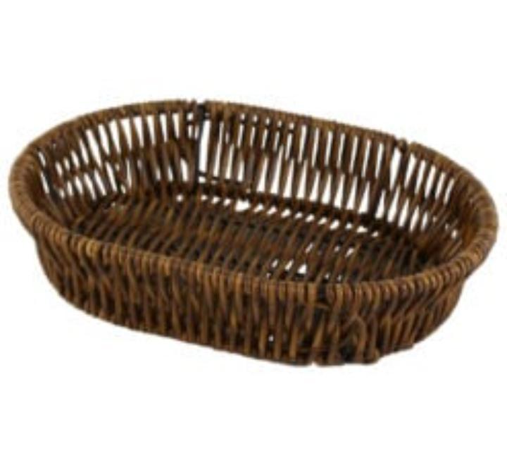 Műanyag ovális tálalókosár 20×15 cm