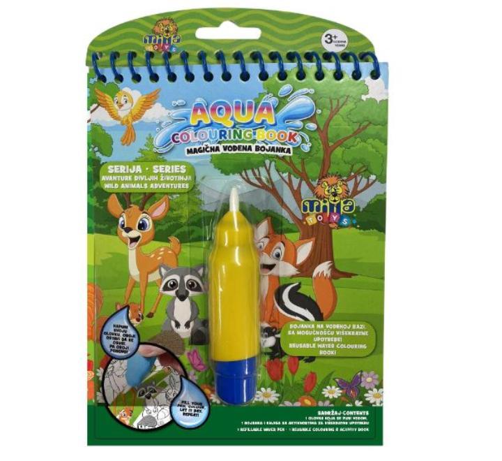 Vízfestő könyv WIild állatok