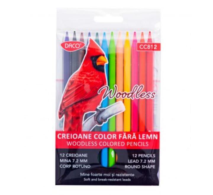Creion color 12 fara lemn Daco CC812