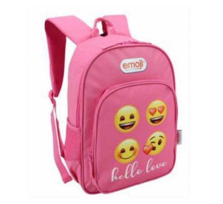 Ghiozdan CL 0 Emoji 2 fermoare Roz Pigna 38x27x12cm