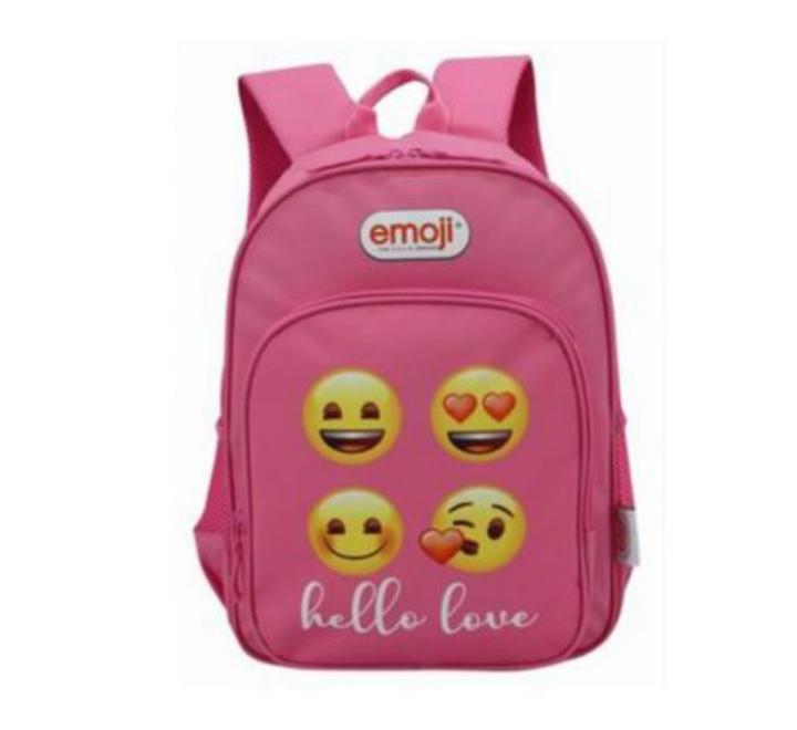 Ghiozdan CL 0 Emoji 2 fermoare Roz Pigna 38x27x12cm