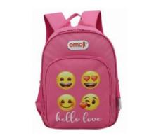 Ghiozdan CL 0 Emoji 2 fermoare Roz Pigna 38x27x12cm