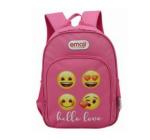 Ghiozdan CL 0 Emoji 2 fermoare Roz Pigna 38x27x12cm