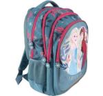 Ghiozdan CL 1/4 Frozen Albastru Pal Pigna 46x32x12cm