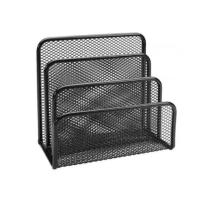 Fémhálós levéltartó háromrészes fekete mesh