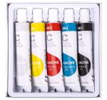 Gouache festék 5/szett 12 ml Deli