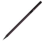 Creion grafit B Sparkle lemn negru Rose