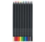 Színes ceruzák 12 szín pasztell+neon fekete Faber Castell