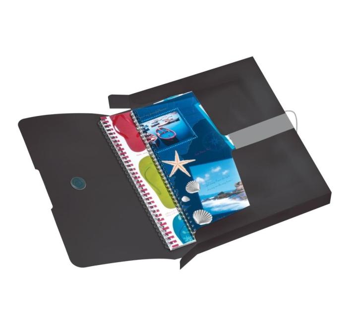 Iratgyűjtő doboz PP EOTG Herlitz fekete