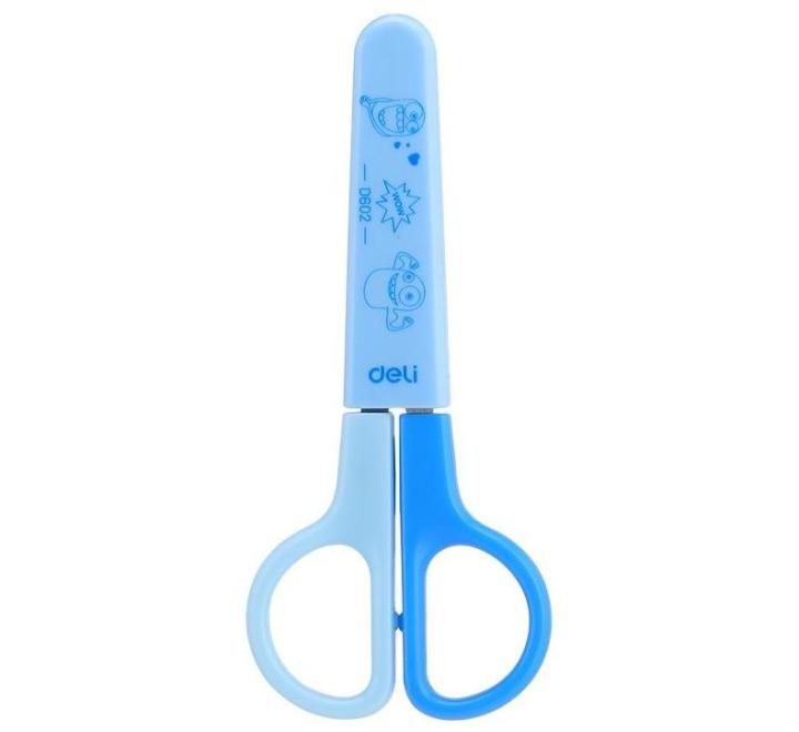 Foarfeca scolara cu protectie plastic Deli