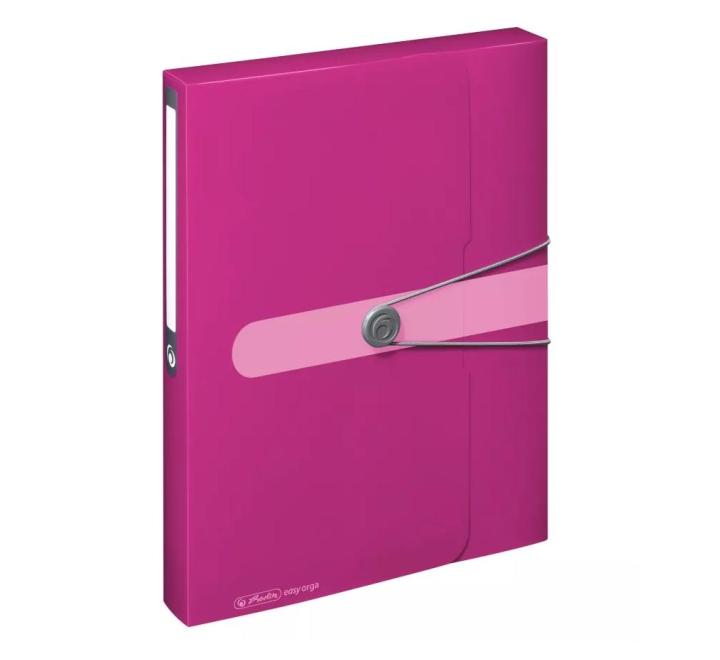 Iratgyűjtő doboz PP EOTG Herlitz rózsaszín