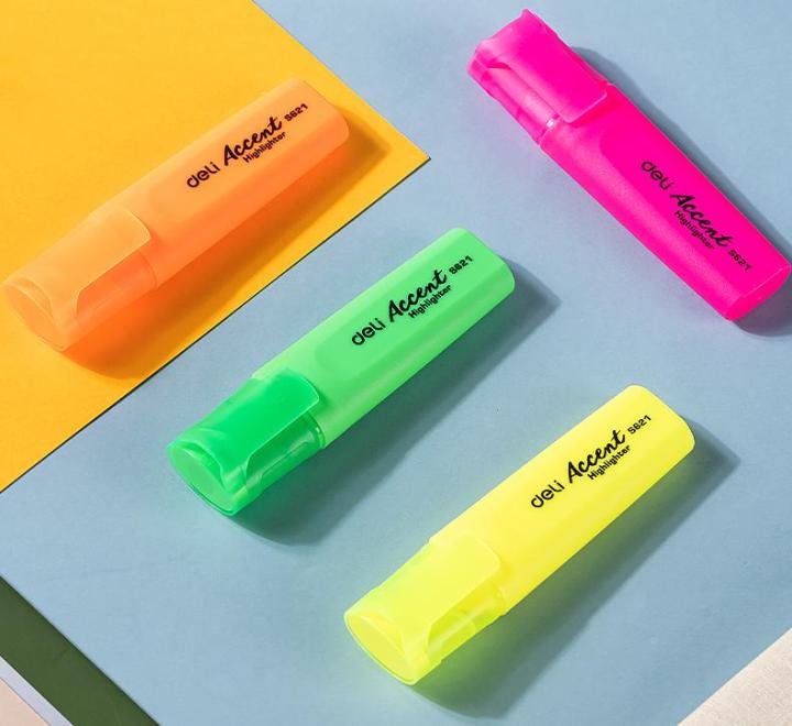 Textmarker Set 4 Accent S621 Deli