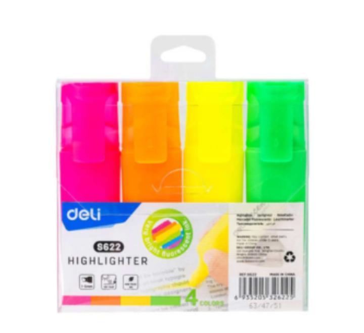 Textmarker Set 4 Accent S621 Deli