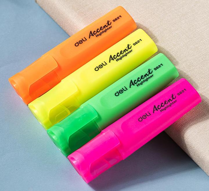 Textmarker Set 4 Accent S621 Deli