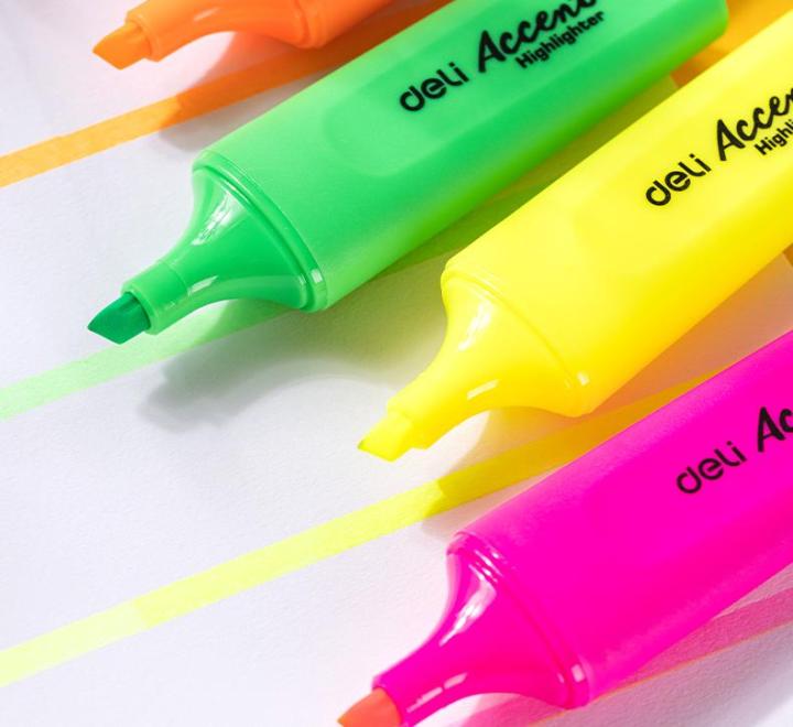 Textmarker Set 4 Accent S621 Deli