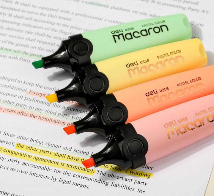Textmarker Set 4 Macarons Deli