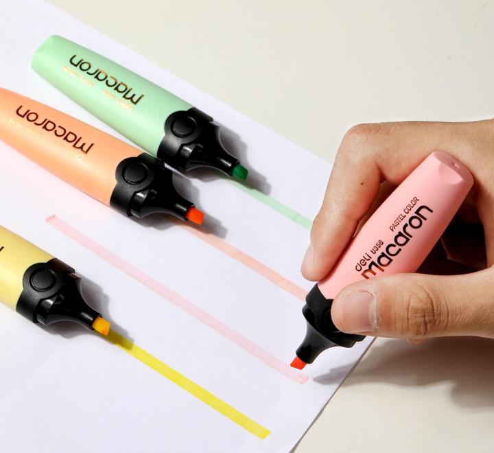 Textmarker Set 4 Macarons Deli